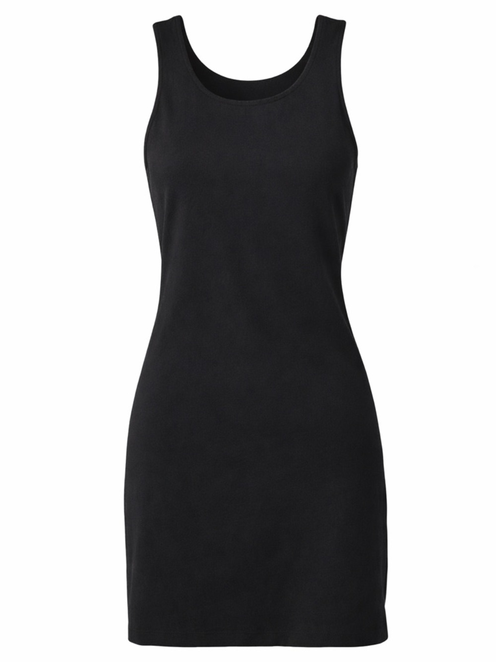 Wild Fable Black Bodycon Ribbed Tank Midi Dress - Picture 2 of 6